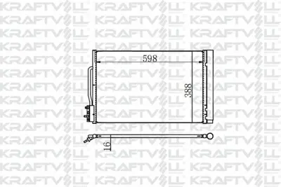 KRAFTVOLL 08060238 Klima Radyatoru Insıgnıa B 15> Otomatık - Manuel 23336302, 84000793, 84153744, 84208083, 84297681, GM3030313