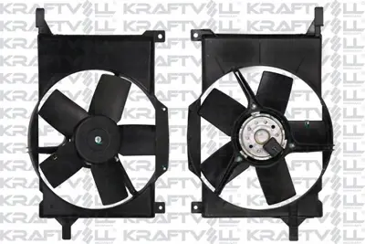 KRAFTVOLL 08120036 Fan Motoru Davlumbazlı Opel Combo - Corsa B - Tıgra 240w 300mm 1314521, 1341258, 1341307, 1341253, 9117716, 90469469, 90510209, 90571811, 90469600, 1314518