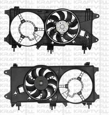 KRAFTVOLL 08120041 Fan Motoru Davlumbazlı Doblo Tek Motorlu Klimasız (Rezıstanssız) 1,3 - 1,9jtd 05> 51755589, 5042023, 8EW351149121, EV872410, 46821266, 51718487, 51738799, K46821266