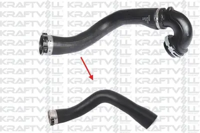 KRAFTVOLL 10030220 Turbo Cıkıs Hortumu Ara (Metal Uclu) Insıgnıa A A20dt - A20dtc - A20dte - A20dth - Y20dth 1302277, 13242121, 22865155, 22990025, 23163578, 860118, 1302275, 1302251, GM13242121, GM22990025