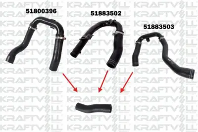 KRAFTVOLL 10031023 Turbo Hortumu Kucuk Metal Boru Harıc Lınea 1,3 Multıjet 85 - 90 Hp 51976435