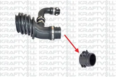 KRAFTVOLL 10031351 Hava Fıltre Hortumu Uc Borusu Ford Focus Iı - C Max I  1.6 Tdcı 06>11 Volvo S40 - V50 - C301.6 D. 04 31293729, 7M519A673FJ, Y64213220B