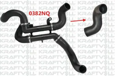 KRAFTVOLL 10031508 Turbo Hortum C5 Iı C5 Iıı P407 Intercoll Radyatorun Ustune Gelen (0382rx) 382RX