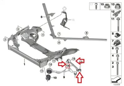 LEMFORDER 30346 01 Salincak Burcu On Sağ Sol Bmw E90 E81 E84 X1 E89 Z4 Takim 31120393540