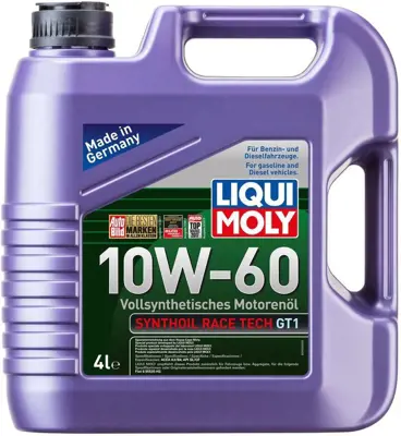 LIQUI MOLY 7535 Motor Yagı Synthoıl Race Tech Gt1 10w60 4 Lt 10W60, MOTOR, YAĞI