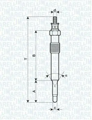 MAGNETI MARELLI 060900040606 Kızdırma Bujısı Connect 1,8tdcı 02>11 Focus Iı 1,8tdcı 98>04 Cmax Galaxy 07  > XS4U6M090AB