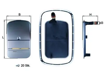 BEHR MAHLE HX159KIT Otomatık Sanzıman Yag Filitresi Bmw E46 E83 E36 M54 24117533699, 24117510012, 24117557070, 24152333824, 24111423604, 24117508517, 24111423587, 24117524707, 747479, 747210