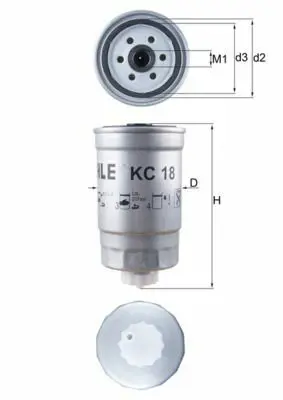 BEHR MAHLE KC 18 Yakıt Filitresi 068127177B