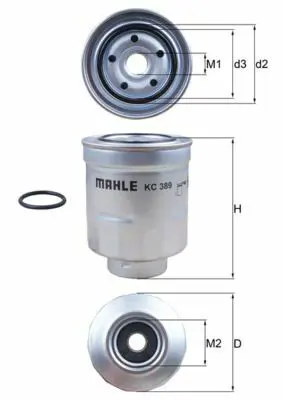 BEHR MAHLE KC 389D Yakıt Filitresi 23390-26140