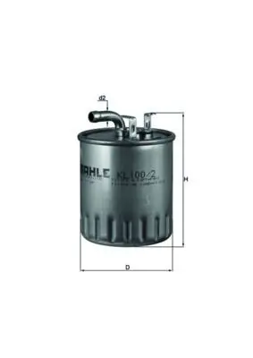 BEHR MAHLE KL 100/2 Yakit Filtresi W168 98>04 Vaneo 414 02>05 Vito 638 99>03 Sprinter 901 902 903 904 905 00>06 A6110920601