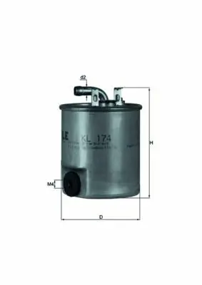 BEHR MAHLE KL 174 Yakıt Filitresi W168 9804 V-Class 638-2 9803 Vaneo 414 0205 Vıto 638 9903 Sprınter 0006 A6110920101, 6110920101, 6650920001, A6650920001, 5080477, 5080477AC, K05080477, K05080477AC, K05170896AB, 6120920001
