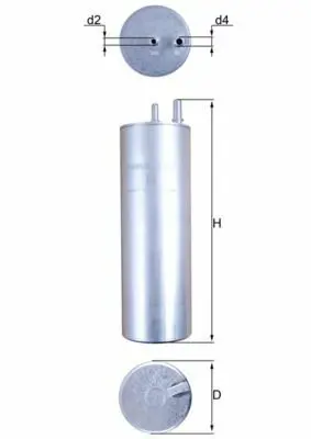 BEHR MAHLE KL229/5 Kl229-2 Yakıt Filtresi Vw T5 2.5tdi 03-09 Bnz-Bpc 2 Çıkışlı 7H0127401D