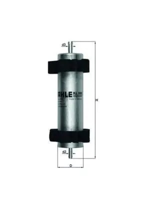 BEHR MAHLE KL660 Yakıt Filitresi 8T0127401A