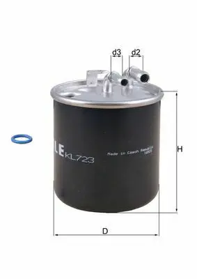 BEHR MAHLE KL 723D Yakıt Filitresi W204 0714 W212 0916 X204 0815 W164 0511 A6420920201