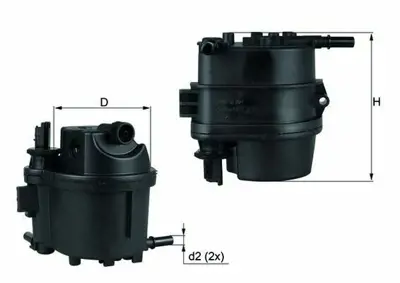 BEHR MAHLE KL 779 Mazot Filtresi P107 P206 P207 P307 C1 C2 C3 Nemo Bipper 1 4hd I Fiesta Fusion 1 4tdci 02> Isiticili 2S6Q9155AD