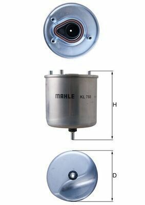 BEHR MAHLE KL 788 Yakıt Filitresi 1611659480, 190197, 1906E6, 9809721080, 190446, 9672314980, 9809757980, 9672320980, 3553881, 93476511