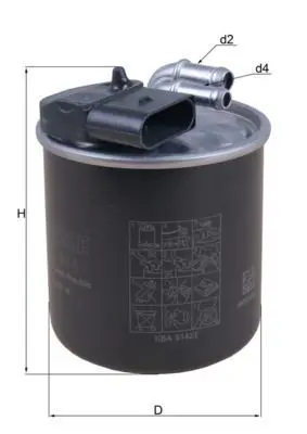 BEHR MAHLE KL914 Yakıt Filitresi A6510903152