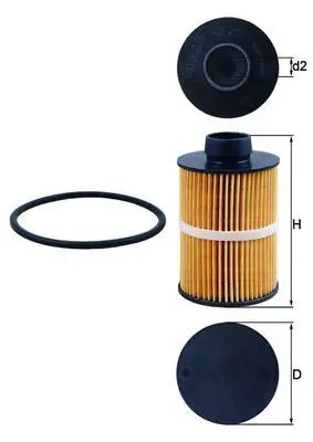 BEHR MAHLE KX208D Yakıt Filitresi 813569, 8135690, 818012, 818032, 93181377, 95599700, 96816473, 1606267680, 1631487880, 1906C4