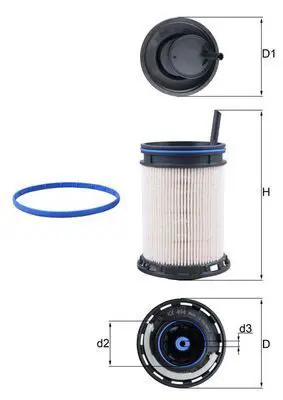 BEHR MAHLE KX494D Yakıt Filitresi 4M0127434H