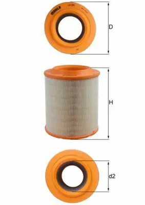 BEHR MAHLE LX 1275 Hava Filitresi 4E0129620