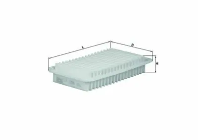 BEHR MAHLE LX1286 Hava Filitresi 17801-22020
