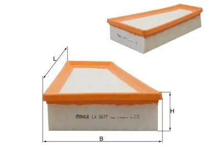 BEHR MAHLE LX3477 Hava Filtresi X156 13> W176 12>18 W246 11>18 C117 13>19 X117 15>19 A2700940004