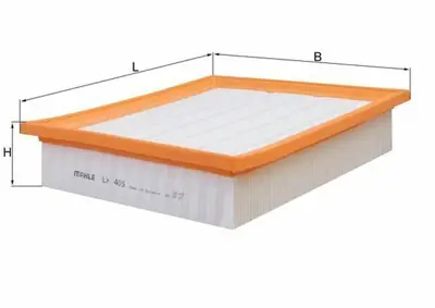 BEHR MAHLE LX405 Hava Filitresi Golf Iıı Iv 1,4 1,6 1,8 1,9d 1,9tdı 2,0 9105 1H0129620