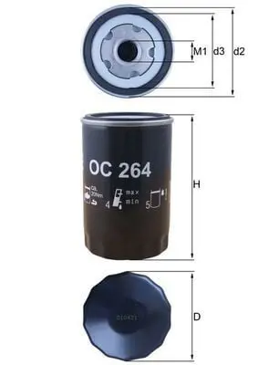 BEHR MAHLE OC264 Yag Filitresi Caddy Golf Jetta Passat Polo Bora T5 Lt28 35 Lt40 55 Ibıza Leon Toledo Octavıa 06A115561B