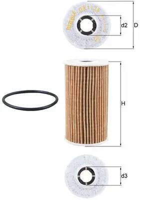 BEHR MAHLE OX1138D Mahle Ox1138d Yağ Filtresi LR073669
