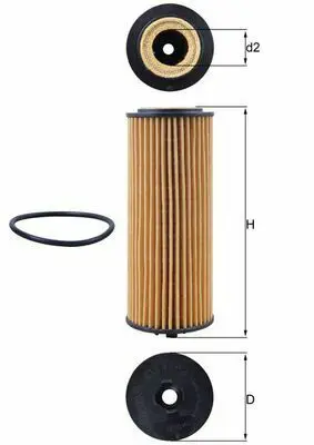 BEHR MAHLE OX1162D Mahle Ox1162d Yağ Filtresi A2781800009