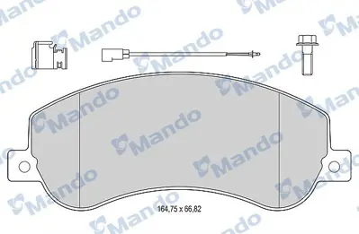 MANDO MBF015034 Balata [fr]-Wıth R90 Certıfıcatıon + Noıse Shımford ME6C1J2K021AB