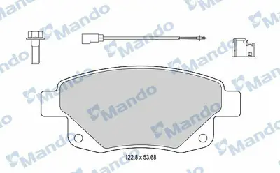 MANDO MBF015035 Balata [rr]-Wıth R90 Certıfıcatıon + Noıse Shımford ME6C1J2M008AC