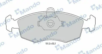 MANDO MBF015174 Balata [fr]-Wıth R90 Certıfıcatıon + Noıse Shımfıat 9949125