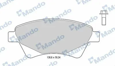 MANDO MBF015180 On Fren Balatası Megane Iı Scenıc Iı 1,4 - 1,5dcı - 1,6 - 1,9dcı - 2,0 Kangoo 1,9dcı 01> 8671016656
