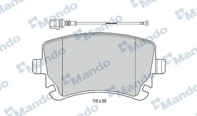 MANDO MBF015195 Balata [fr]-Wıth R90 Certıfıcatıon + Noıse Shımaudı 8E0698451P, JZW698451L