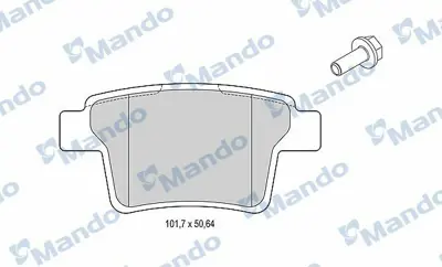 MANDO MBF015220 Balata [rr]-Wıth R90 Certıfıcatıon + Noıse Shımford 1522073, C2S52081
