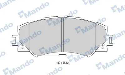 MANDO MBF015222 Fren Balatası On Toyota Corolla 07-12 Aurıs 07-12 Urban Cruıser 09-> - Trezıa 10-> Rav4 06-> 446502220