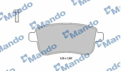 MANDO MBF015253 Arka Fren (Dısk) Balatası Megane Iıı 08>scenıc 09>fluence 8660004436