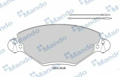 MANDO MBF015461 Balata [fr]-Wıth R90 Certıfıcatıon + Noıse Shımcıtroen E172229