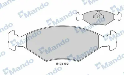 MANDO MBF015498 Balata [fr]-Wıth R90 Certıfıcatıon + Noıse Shımfıat 71738153