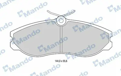 MANDO MBF015517 Balata [fr]-Wıth R90 Certıfıcatıon + Noıse Shımford 1L4J2K021AB, D10602X80A