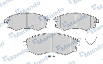 MANDO MBF015550 Fren Balatası Ön 5810129B00