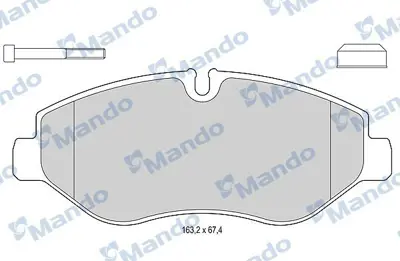 MANDO MBF015563 On Fren Dısk Balata Daıly Iıı C - L - S Tum Modeller 05 - 06> 42555881