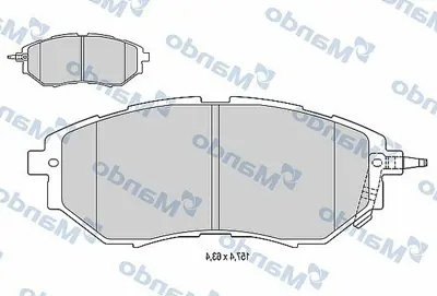 MANDO MBF015824 On Fren Balatası Legacy Iv 05>09 Legacy V 10>14 Forester 08> 29296AG051