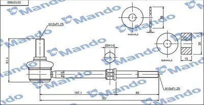 MANDO MSC010100 Z-Rot Arka Chevrolet Captıva 06>18 Opel Antara 06>15 20911128