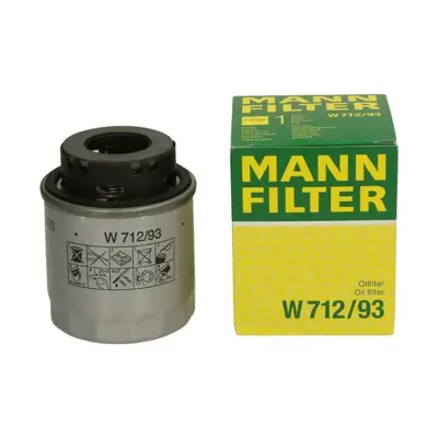 MANN FILTER W 712/93 Yag Filitresi Golf V Vı Jetta Iıı Passat Tıguan Caddy Iıı Eos Touran A3 Octavıa Ibıza Scırocco 1,4 Tsı 3C115561B