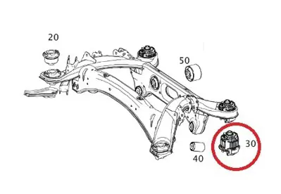 MEYLE 014 710 0024 Travers Takozu 204 Arka  (Arka- Nın Arkası) A2043500275