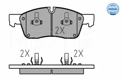 MEYLE 025 251 9021 Fren Balatası 166-292 Ön  Jeep Wk A0004209600