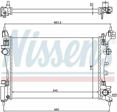 NISSENS 61918 Motor Su Radyator Z10xez12xep Z14xep Corsa D (Brazıng) 55701408