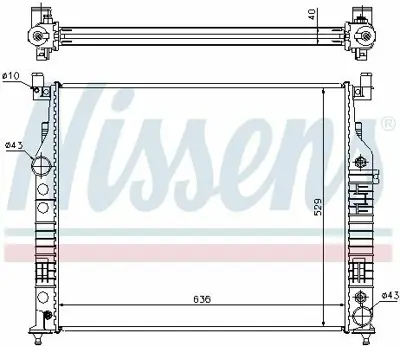 NISSENS 62577A Motor Su Radyatoru X164 06>12 W164 06>11 W251 06>10 R230 08>12 A1645001103